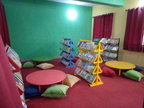 GGES junior model samnabad school  Library setup