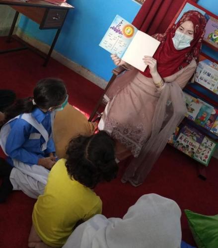 Libraries coming to Life - Government Girls Junior Model School Samnabad