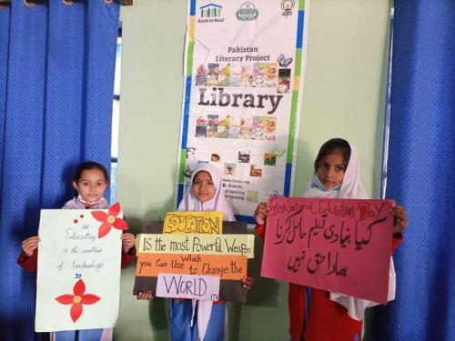 Libraries coming to life - GGHS Canal Colony - BWP